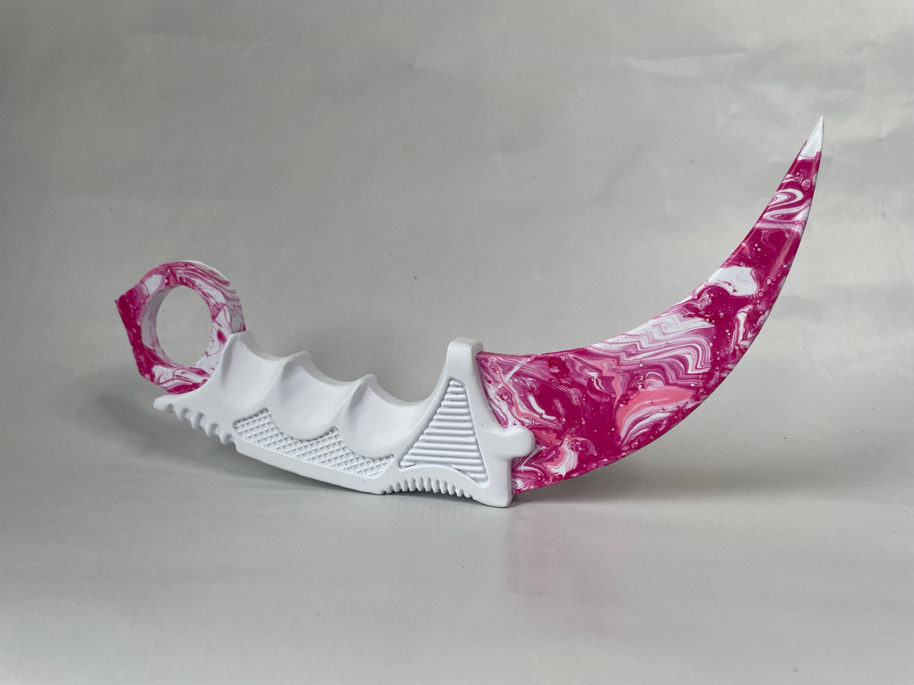 Dekorativ Marmorert Karambit #01
