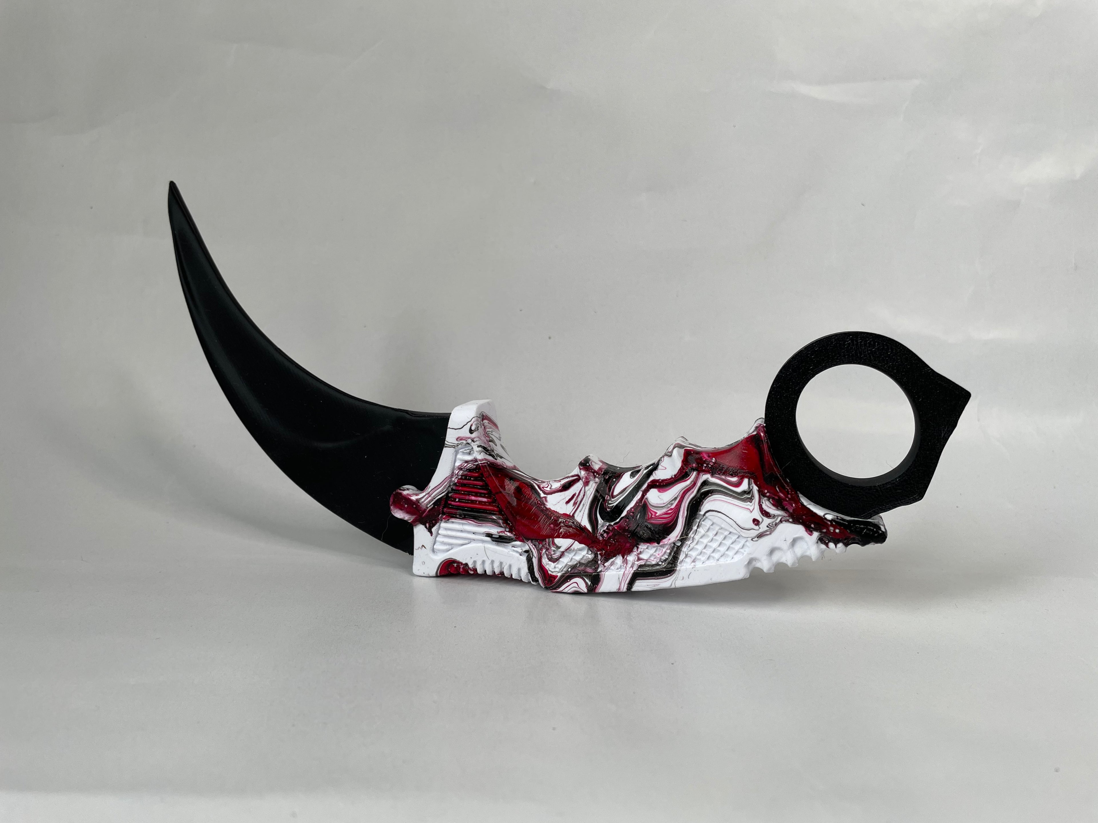 Dekorativ Marmorert Karambit #09