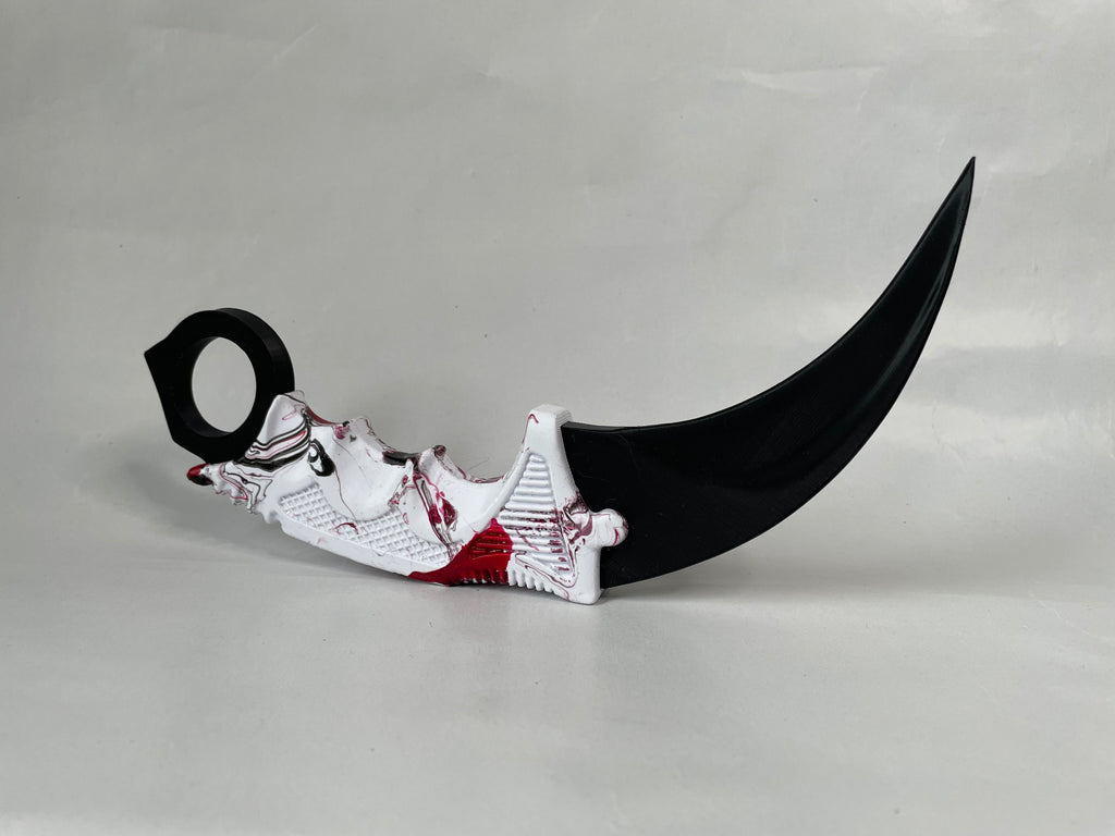 Dekorativ Marmorert Karambit #09