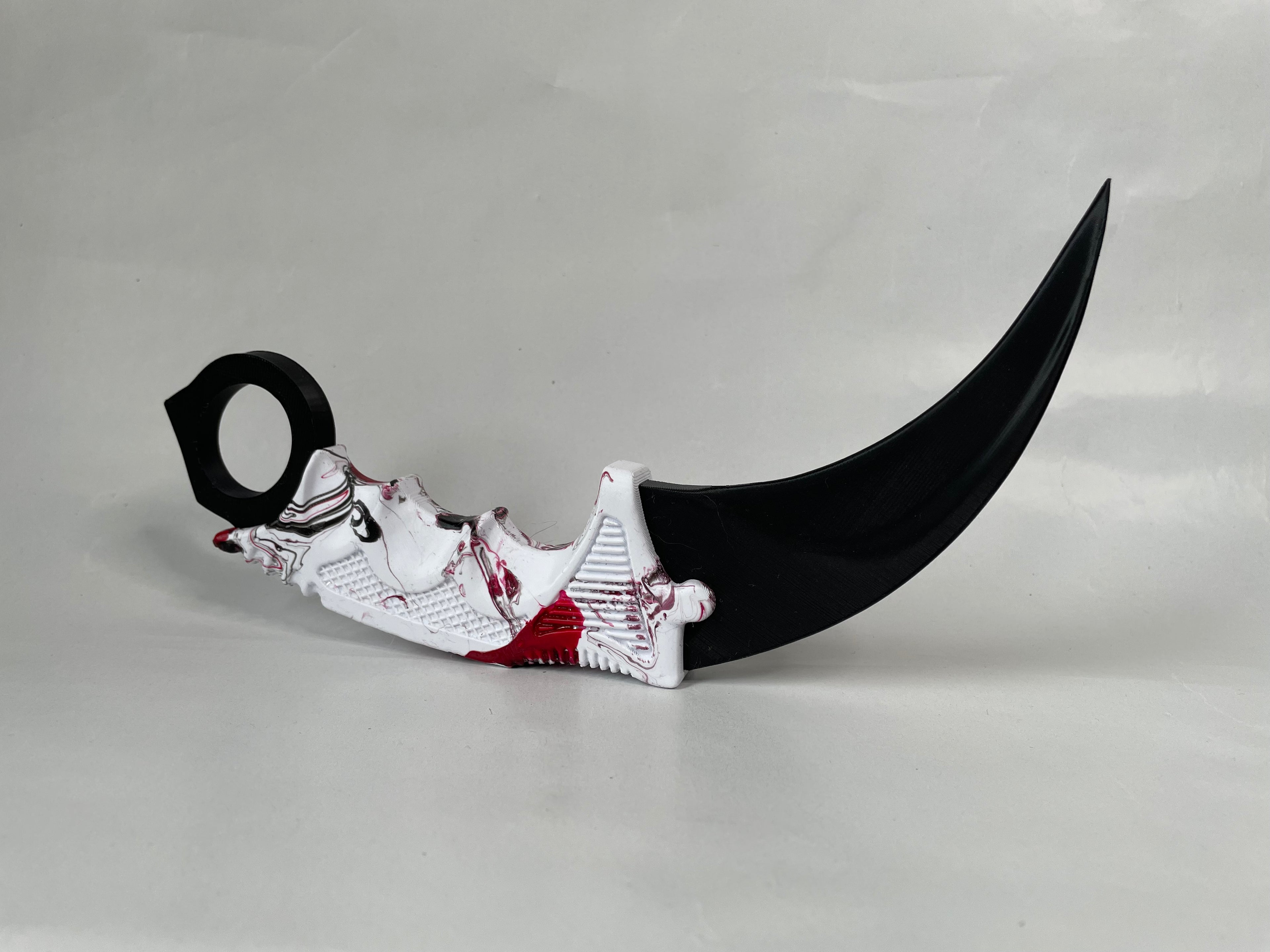 Dekorativ Marmorert Karambit #09