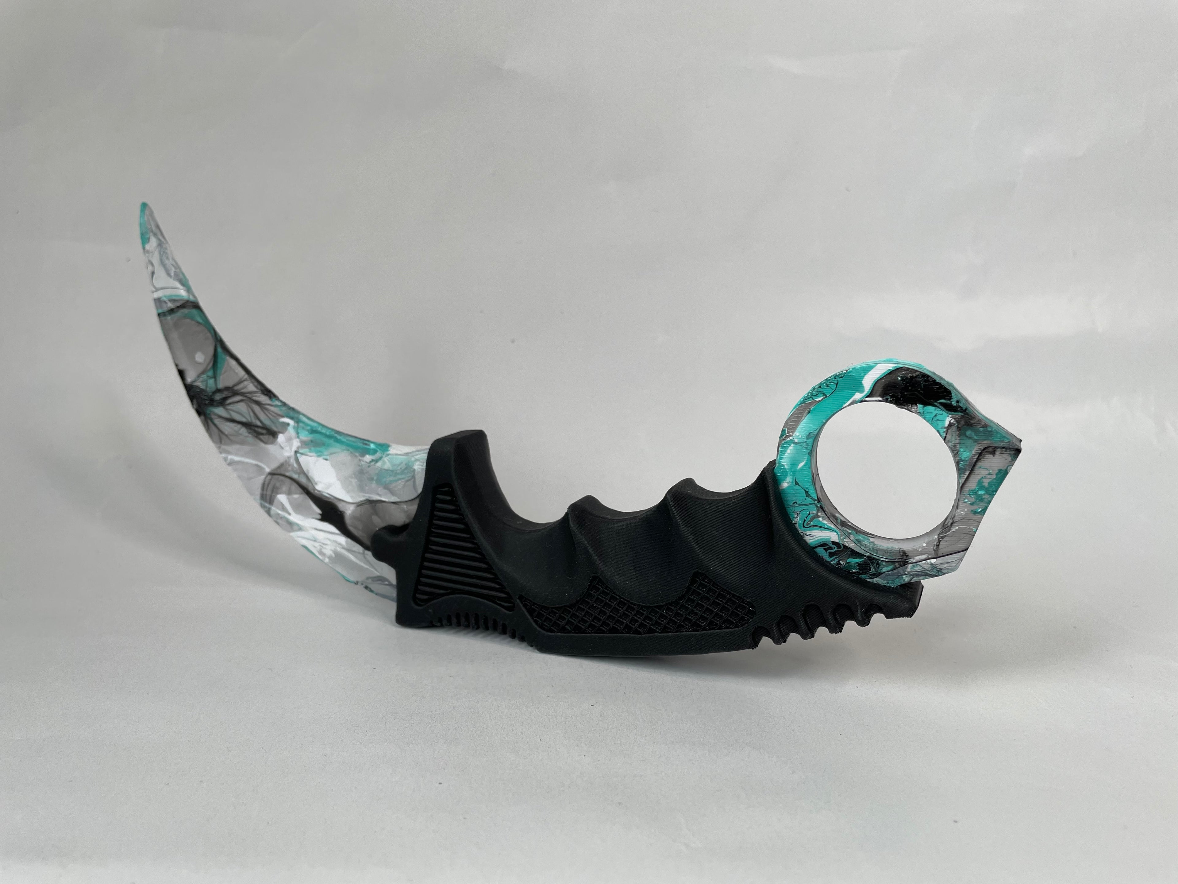 Dekorativ Marmorert Karambit #03