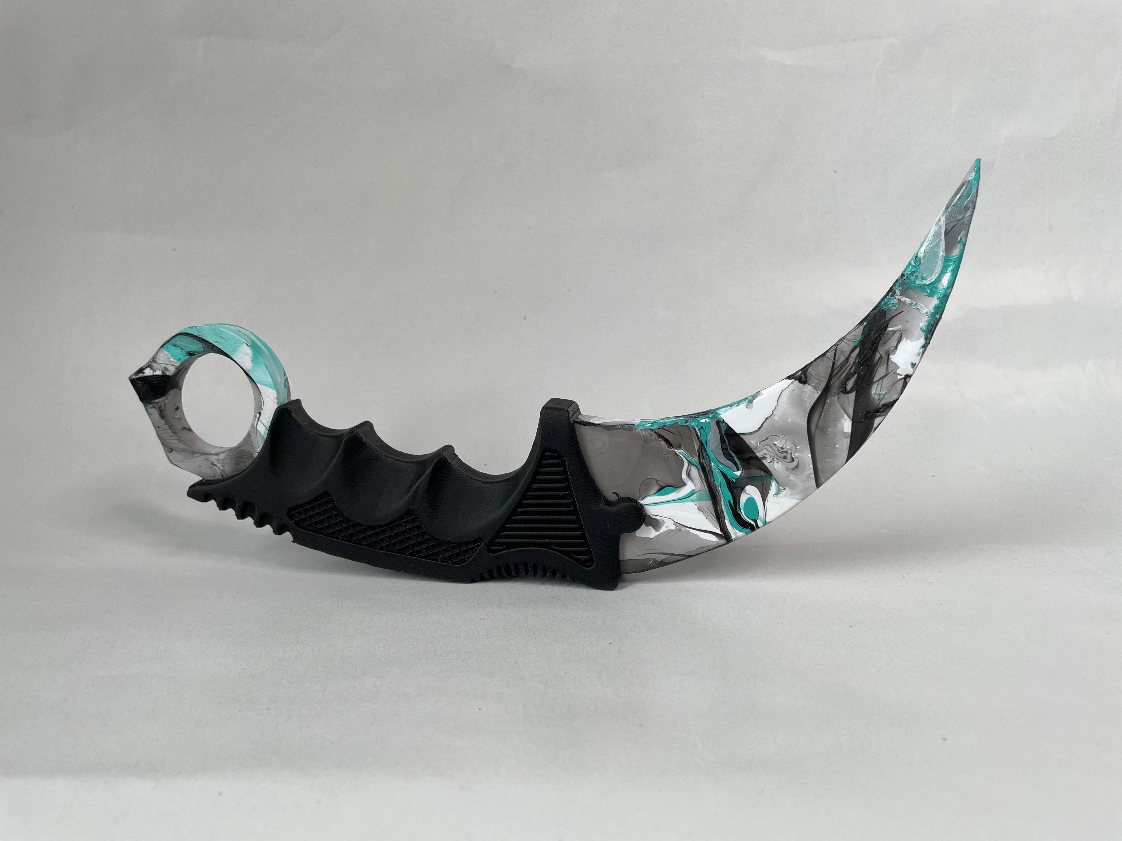 Dekorativ Marmorert Karambit #03