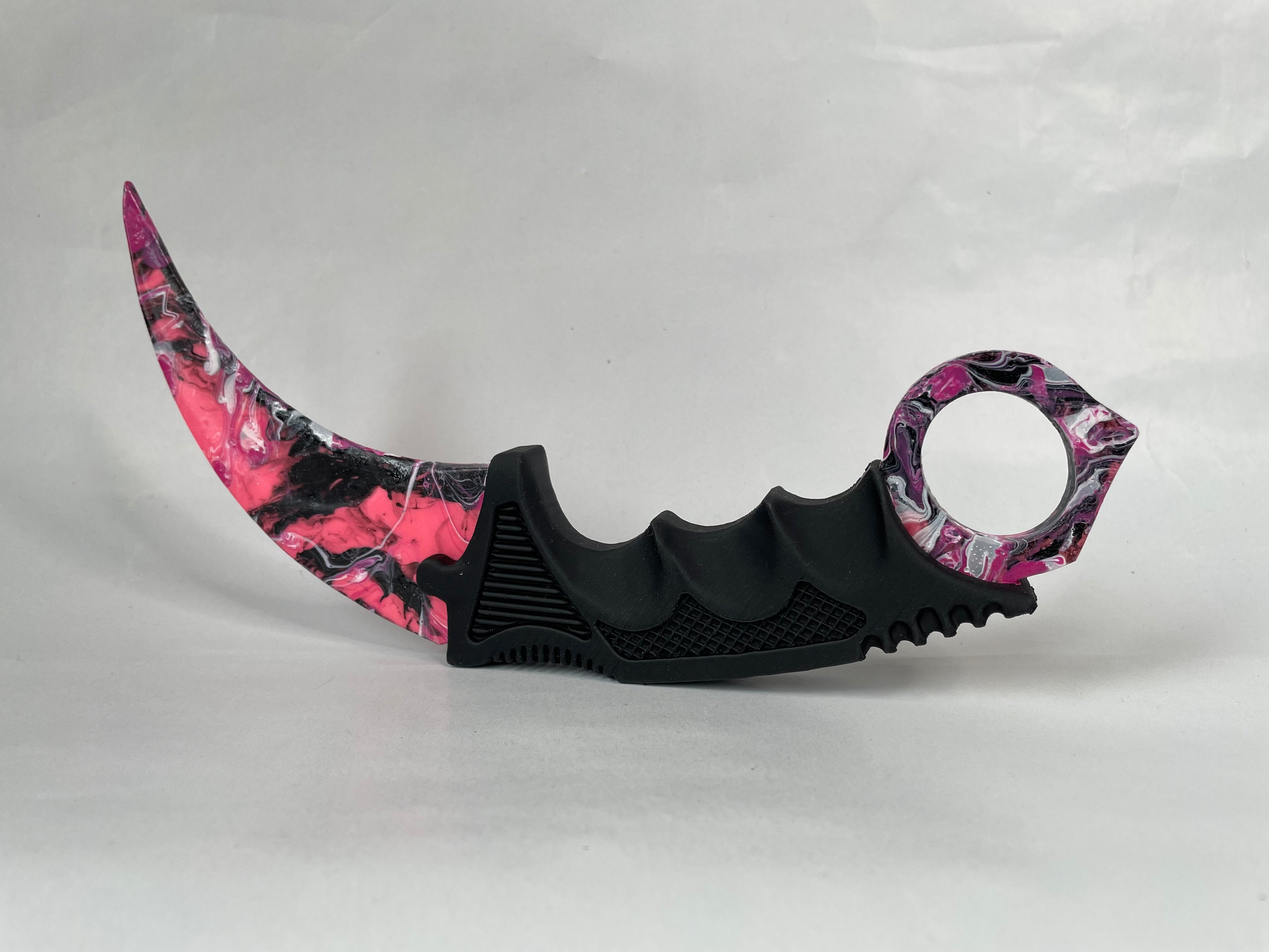 Dekorativ Marmorert Karambit #08
