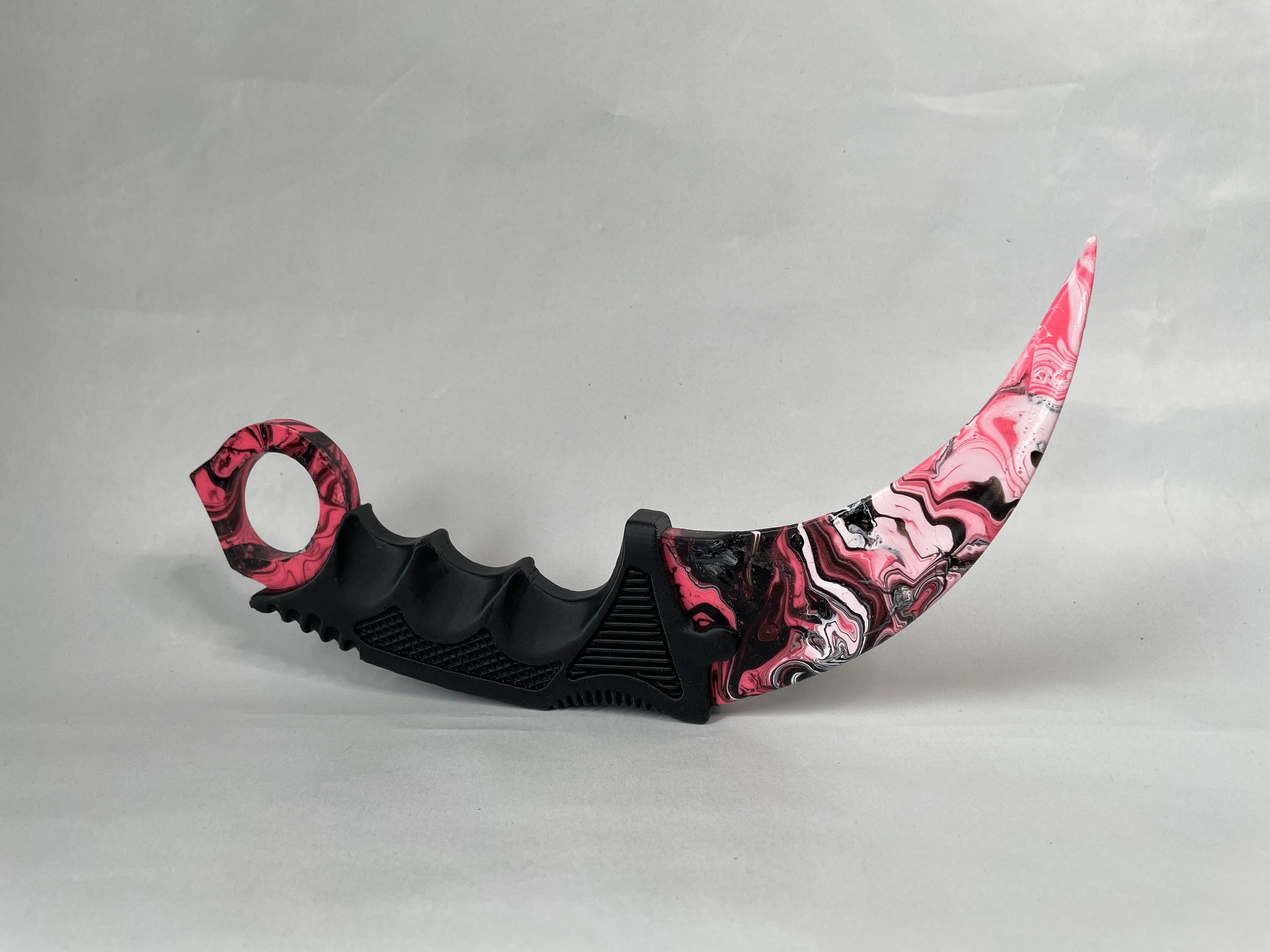 Dekorativ Marmorert Karambit #04